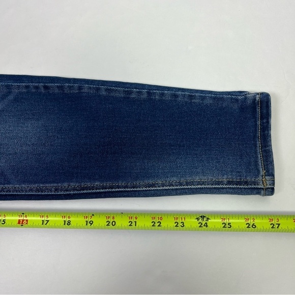 KanCan Jr Women’s Blue Jeans Sz 7/27 Distressed Pockets Stretch Button Fly - Picture 12 of 14